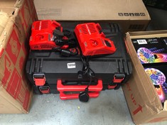 2 X MILWAUKEE 12V - 18V REDLITHIUM FAST CHARGER M12-18FC TO INCLUDE 2 X MILWAUKEE TOOL CASE BLACK (DELIVERY ONLY)