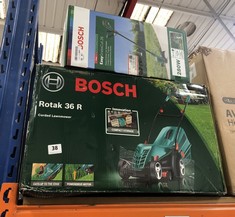 BOSCH ROTAK 36 R CORDED LAWNMOWER TO INCLUDE BOSCH EASYGRASSCUT 26 CORDED GRASS TRIMMER (DELIVERY ONLY)