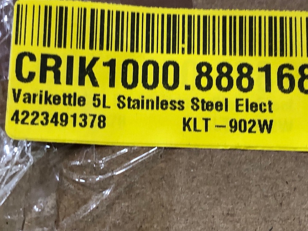 John Pye Auctions VARIKETTLE 5L STAINLESS STEEL ELECTRIC HOT WATER