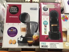 KRUPS NESCAFE DOLCE GUSTO INFINISSIMA TOUCH COFFEE MACHINE TO INCLUDE DELONGHI NESCAFE DOLCE GUSTO INFINISSIMA COFFEE MACHINE (DELIVERY ONLY)