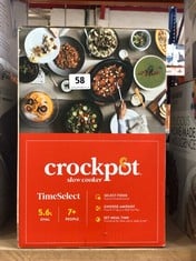 CROCKPOT TIMESELECT SLOW COOKER 5.6L (DELIVERY ONLY)