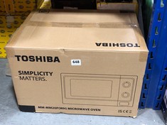 TOSHIBA MICROWAVE OVEN - MODEL NO. MM-MM20P(WH) (DELIVERY ONLY)