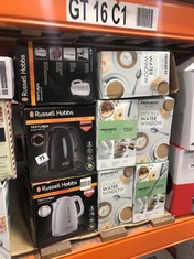 8 X ASSORTED KETTLES TO INCLUDE RUSSELL HOBBS TEXTURES WHITE KETTLE (DELIVERY ONLY)