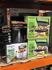 5 X ASSORTED KITCHEN APPLIANCES TO INCLUDE PROGRESS HEALTH GRILL & PANINI MAKER (DELIVERY ONLY)
