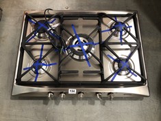 SMEG SELEZIONE 70CM 5 BURNER GAS HOB IN STAINLESS STEEL - MODEL NO. SR275XGH2 - RRP £369 (COLLECTION OR OPTIONAL DELIVERY)