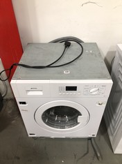 SMEG INTEGRATED WASHING MACHINE IN WHITE - MODEL NO. WDI147D-2 - RRP £849 (COLLECTION OR OPTIONAL DELIVERY)