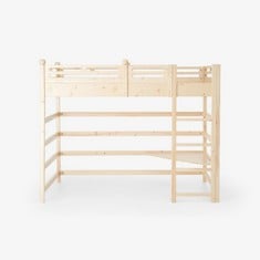 SAZY CHILDRENS MID-SLEEPER BED KIT IN NATURAL - PARTS 1,2 AND 3 INCLUDED - RRP £550 (COLLECTION OR OPTIONAL DELIVERY)
