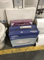 3 X ASSORTED BATHROOM ITEMS TO INCLUDE ALTERNA BRISTOL 1 TAP HOLE SEMI RECESSED BASIN ` (COLLECTION OR OPTIONAL DELIVERY)
