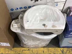 ATLAS WHITE 1TH BASIN TO INCLUDE ATLAS WCP RAISED TOILET PAN IN WHITE (COLLECTION OR OPTIONAL DELIVERY)