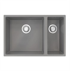 ELLSI 1.5 BOWL INSET OR UNDERMOUNTED MATTE GREY COMITE KITCHEN SINK - PRODUCT CODE. PDT-000098 - RRP £422 (COLLECTION OR OPTIONAL DELIVERY)