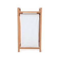 SAZY NAGOYA SOLID WOOD LAUNDRY ORGANIZER - 35 X 45 X 85CM - RRP £85 (COLLECTION OR OPTIONAL DELIVERY)