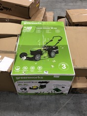 GREENWORKS 48V BATTERY POWERED SELF-PROPELLED LAWNMOWER 46CM - RRP £479.99 (COLLECTION OR OPTIONAL DELIVERY)
