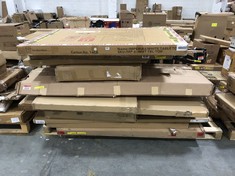 PALLET OF ASSORTED FURNITURE / PARTS TO INCLUDE ASHBOURNE DOUBLE BED FRAME IN DARK GREY - ITEM NO. ASH135GRY (BOX 1/3, PART ONLY) (COLLECTION OR OPTIONAL DELIVERY) (KERBSIDE PALLET DELIVERY)