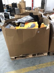PALLET OF ASSORTED CAR ITEMS TO INCLUDE HEATED MASSAGE CUSHION FOR CAR SEAT (COLLECTION OR OPTIONAL DELIVERY) (KERBSIDE PALLET DELIVERY)