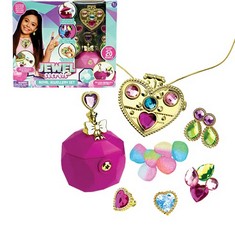 4 X JEWEL SECRETS - ROYAL JEWELLERY SET - FOR DRESS UP - MAKE YOUR OWN JEWELLERY, GEMS INSIDE MAGIC STONES. (DELIVERY ONLY)