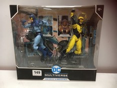 X5 DC MULTIVERSE BLUE BEETLE & BOOSTER GOLD TOY FIGURES AGES 12+ . (DELIVERY ONLY)