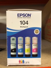 5 X EPSON 104 MULTIPACK. (DELIVERY ONLY)