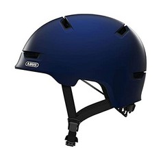 2 X HELMETS TO INCLUDE ABUS SCRAPER 3.0 CITY HELMET - DURABLE BICYCLE HELMET FOR CITY TRAFFIC - FOR WOMEN AND MEN - BLUE, SIZE M. (DELIVERY ONLY)