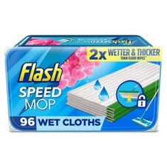 QUANTITY OF ASSORTED ITEMS TO INCLUDE FLASH SPEEDMOP WET CLOTH REFILLS, FLOOR CLEANER, WILD ORCHID, 24 COUNT (PACK OF 4). (DELIVERY ONLY)