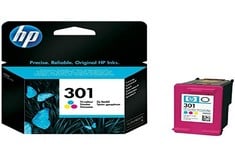 QUANTITY OF ASSORTED HP INK TO INCLUDE HP HEWLETT PACKARD 301 ORIGINAL BLISTER PACK INK CARTRIDGE FOR DESKJET, 3 COLOURS (CYAN, MAGENTA, YELLOW). (DELIVERY ONLY)