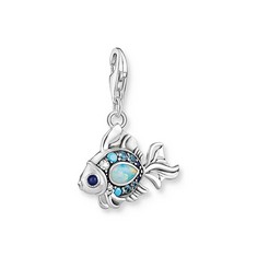 QTY OF ITEMS TO INLCUDE 8 X BOX OF ASSORTED JEWELLERY TO INCLUDE THOMAS SABO WOMEN CHARM PENDANT FISH WITH BLUE STONES SILVER 925 STERLING SILVER, BLACKENED 1884-945-7, VIE NATURALS CHAKRA JEWELRY, G