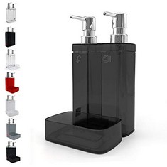 QTY OF ITEMS TO INLCUDE BOX OF ASSORTED ITEMS TO INCLUDE PRIMANOVA VIVA DOUBLE LIQUID SOAP DISPENSER (DOUBLE DISPENSER WITH HOLDER, TRANSPARENT TINTED), DONGKIKI AUTOMATIC SOAP DISPENSER, AUTOMATIC D