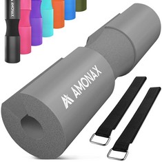 QTY OF ITEMS TO INLCUDE BOX OF ASSORTED ITEMS TO INCLUDE AMONAX BARBELL SQUAT PAD, EXTRA THICK FOAM PADDING FOR NECK & SHOULDER SUPPORT, HEAVY DUTY GYM FITNESS WORKOUT COVER FOR WOMEN HIP THRUSTS, WE