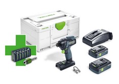 1 X FESTOOL 577201 CORDLESS IMPACT DRIVER TID 18 4,0 I-PLUS PROMO 21. (DELIVERY ONLY)