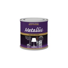 20 X RUST-OLEUM RO0050014F1 250ML METALLIC TOY-SAFE PAINT - SILVER. (DELIVERY ONLY)