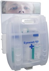 BOX OF ASSORTED ITEMS TO INCLUDE SAFETY FIRST AID GROUP E459M EVOLUTION PLUS EYEWASH KIT WITH MIRROR, 2 X 500 ML. (DELIVERY ONLY)