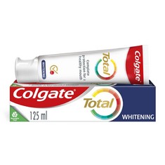 BOX OF ASSORTED ITEMS TO INCLUDE COLGATE TOTAL WHITENING FLUORIDE TOOTHPASTE 125ML | EFFECTIVE STAIN REMOVAL | COMPLETE PROTECTION FOR YOUR WHOLE MOUTH AGAINST CAVITIES, STRENGTHENS ENAMEL AND FRESHE