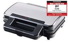 7 X VENGA VG SM 3007 SANDWICH MAKER - 900 W, STAINLESS STEEL, METAL, PLASTIC, BLACK. (DELIVERY ONLY)