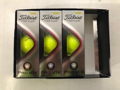 BOX OF ASSORTED ITEMS TO INCLUDE FITLEIST PRO V1X GOLF BALLS . (DELIVERY ONLY)