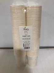 40 X BOX OF APPROXIMATELY 40 X100 PAPER CUPS.. (DELIVERY ONLY)