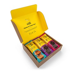 9 X 9 X VITL VITAMIN & PROTEIN BAR VARIETY PACK 6 X 40G - INCLUDES ENERGY, GLOW AND FOCUS BARS - HIGH PROTEIN, LOW SUGAR AND LOW CALORIE SNACK - PACKED WITH VITAMINS & MINERALS - TASTER BUNDLE. (DELI