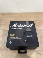 MARSHALL MONITOR II ANC WIRELESS HEADPHONES (ORIGINAL RRP - £270) IN BLACK. (WITH BOX) [JPTC66340] (DELIVERY ONLY)