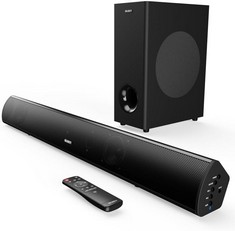 MAJORITY TETON PLUS BLUETOOTH SOUND BAR AND SUB WOOFER (ORIGINAL RRP - £100.00) IN BLACK. (WITH BOX) [JPTC64893] (DELIVERY ONLY)