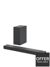 LG S75Q SOUND BAR & SPEAKER (ORIGINAL RRP - £599) IN BLACK. (UNIT ONLY) [JPTC66366] (DELIVERY ONLY)