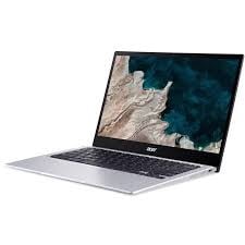 ACER CHROMEBOOK SPIN 513 64GB EMMC LAPTOP (ORIGINAL RRP - £429.99) IN SILVER. (WITH BOX). SNAPDRAGON 7C GEN 2 COMPUTE PLATFORM, 8GB RAM, 13.3" SCREEN [JPTC66065] (DELIVERY ONLY)