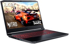 ACER NITRO 5 512GB LAPTOP (ORIGINAL RRP - £840) IN BLACK. (WITH CHARGER). INTEL I5-112500H, 16 GB RAM, 15.6" SCREEN, RTX 3050TI [JPTC66170] (DELIVERY ONLY)