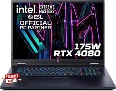 ASUS PREDATOR HELIOS 18 1024GB LAPTOP (ORIGINAL RRP - £2602) IN BLACK. (WITH BOX). INTEL I9-13900HX, 16GB RAM, 18.0" SCREEN, NVIDIA GEFORCE RTX4080 [JPTC66059] (DELIVERY ONLY)
