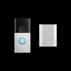 RING DOORBELL 3 TO INCLUDE CHIME PRO 2ND GENERATION HOME ACCESSORIES (ORIGINAL RRP - £159). (WITH BOX) [JPTC66068] (DELIVERY ONLY)