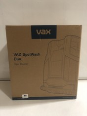 VAX SPOT WASH DUO SPOT CLEANER MODEL NO.: CDCW-CSXA RRP £140.00 (DELIVERY ONLY)