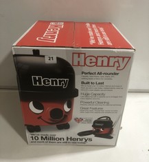 HENRY PERFECT ALL-ROUNDER VACUUM CLEANER - RED RRP £160.00 (DELIVERY ONLY)