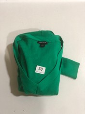 KAREN MILLEN WOMEN'S KNITTED V-NECK GREEN DRESS SIZE S (DELIVERY ONLY)