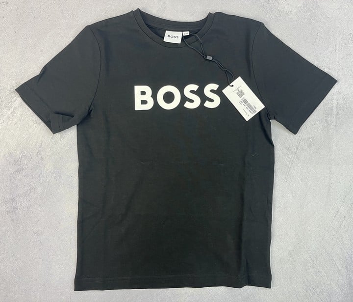 Boss Boys Logo T-Shirt In Black 6 Yr