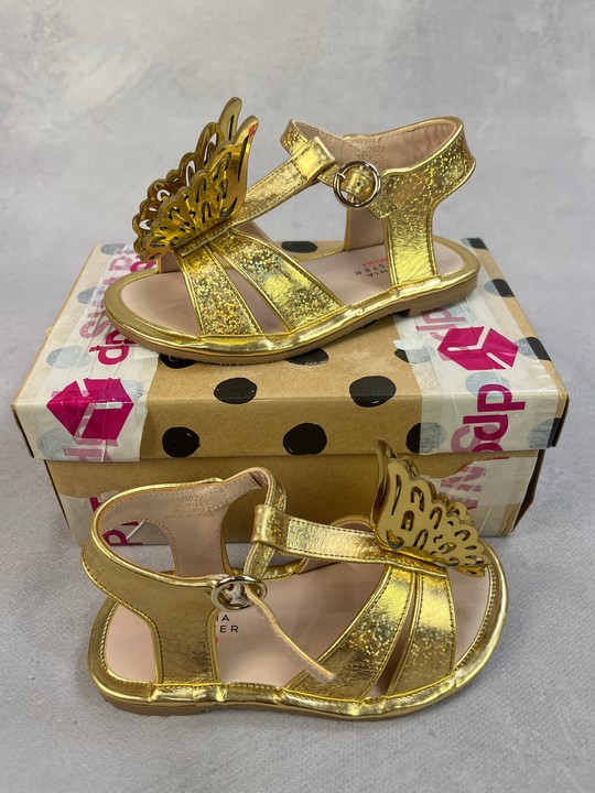 Sophia Webster Girls Celeste Sandals In Gold Eu 28