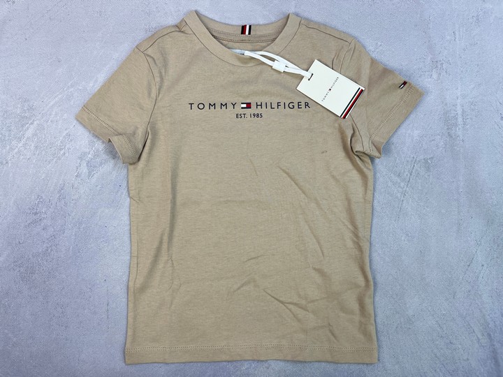 Tommy Hilfiger Kids Essential T-Shirt In Beige 5 Y