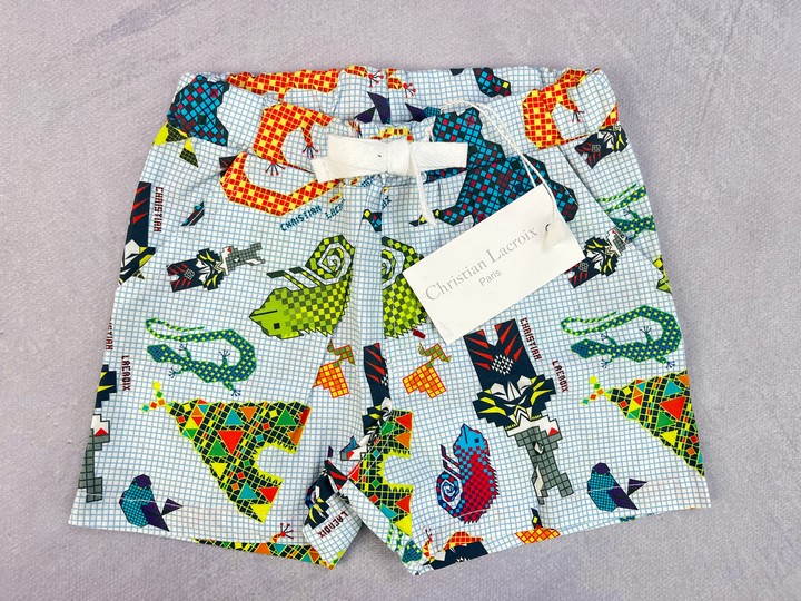 Christian Lacroix Christian Lacroix Baby Boys Pixel Print Shorts 3 Months