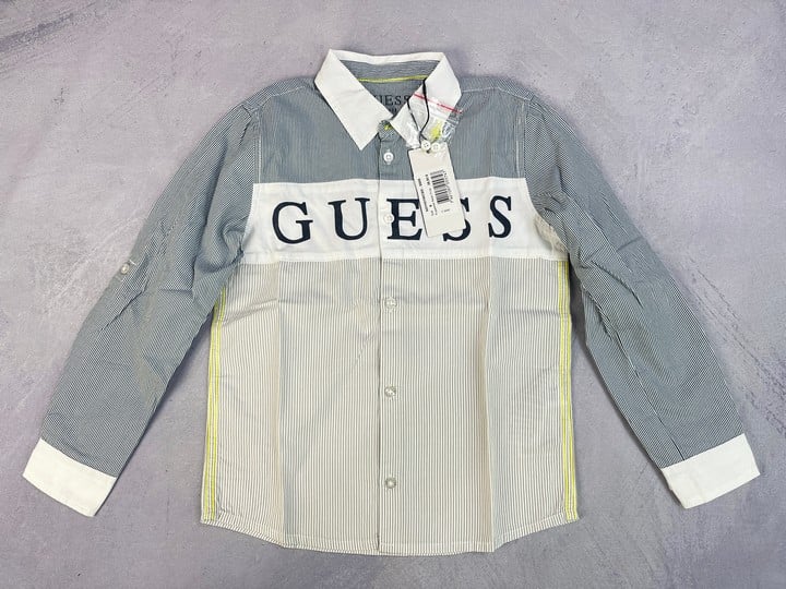 Guess Boys Striped Cotton Shirt 6 Years